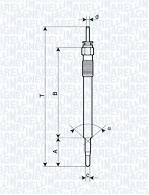 MAGNETI MARELLI 062900086304 -  Свеча накаливания